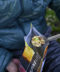 Ultralight Titanium Long Spoon For Backpacking And Camping, Durable Camp Utensil With Long Handle And Carabiner Loop in freeze-dried pouch