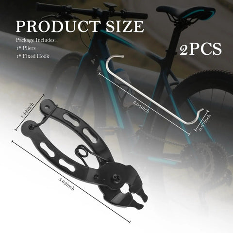 2 In 1 Bike Chain Tool With Return Spring Two Way Arc Snap Design For Quick Dismantling And Installing Master Link Pliers