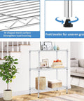 Adjustable Four Tier Wire Shelving Unit With Black Metal Frame And Plastic PP Shelves For Kitchen Pantry Laundry And Utility Storage NSF Certified Narrow Space Saver 43.9 Inches High 17.3 Inches Wide 11.4 Inches Deep with feet leveler, mesh surface, and decor items