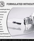 Two In One Nail Glue And Base Gel For Acrylic Tips 16ml UV Light Cure In Sixty Seconds; formulated without harmful chemicals list.