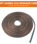 18ft 16AWG CCA speaker cable for 4 Gauge Amp Kit For Cars With All In One Pro Grade Install Bundle For Subwoofers And Audio System