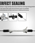 Toyota Sienna Power Steering Rack And Pinion Assembly Replacement For 2011 2012 V6 3.5L And 2013 2020 FWD Left Hand Drive Heavy Duty Iron And Aluminum Housing Replaces 24-26006 1G-26006 4551008010