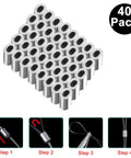 Clear Nylon Picture Wire Kit For Easy Hanging Up To 60lbs 98 Feet Of Invisible Wire With 40 Aluminum Crimp Sleeves Strong Nylon Line