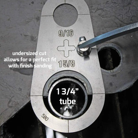 Circle Pro Upgrade Plasma Stencil Cutter Guide Kit, 5 Piece Set With 0.430 Inch Size Additions used on metal for tube cutting