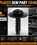 Top Shelf Heavy Duty 12 Pack Fender Liner Bolts With Splash Shield Screws For Gm Chevy Gmc Cadillac Buick M4.2 X 1.41 close-up view with washer.