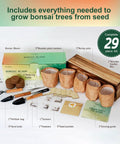 Indoor Bonsai Tree Kit For Beginners Complete Growing Set With Live Plants A Chill Starter Kit For Garden Lovers displayed