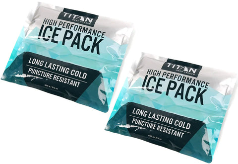 Deep Freeze Titan Ice Pack 2 Pack 600 Gram High Performance Puncture Resistant Cold Pack With Non Toxic Gel for coolers
