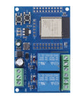 Dual Channel 5V Relay Module For ESP32 Maker Friendly, 4MB Flash Large Capacity Programmable Relay Board top view