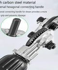 High carbon steel universal hexagonal connecting handle for Titanium Drill Nibbler Sheet Metal Cutter Tool.