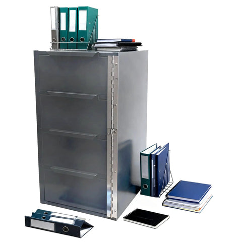 Tool Box Side Cabinet With Lock, Welded Steel Storage Cabinet For Garage Or Workshop, Heavy Duty Metal Organizer In Gray