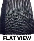 Flat view of 1.25-Inch Side Entry Cable Wrap Braided Sleeving With Hook And Loop Fastener for easy no-fuss bundling, black