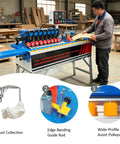 Knockout Automatic Woodworking Edge Bander For Curved And Straight Boards 110V in industrial workshop with edge banding setup.