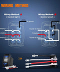 Momentary Laser 7 Pin DPDT Rocker Switch Kit For Heavy Duty Winch Wiring Harness Illuminated 20A At 12V And 10A At 24V wiring diagram