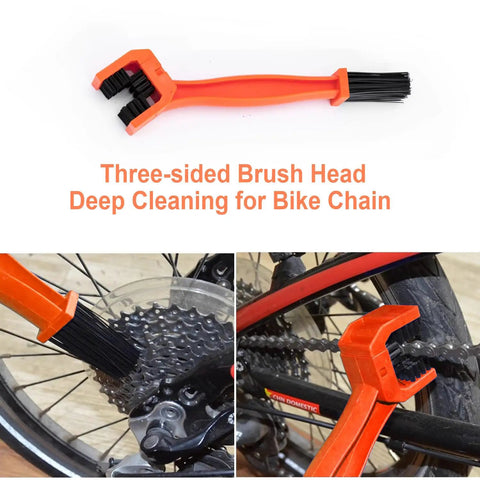 All In One Bike Cleaning Kit With Chain Cleaner And Five Piece Tool Set Including Chain Cleaner, Sprocket Scraper, Sprocket Brush