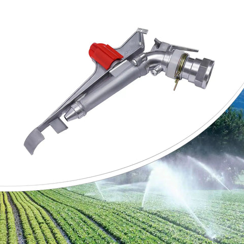 Heavy Duty 2 Inch Irrigation Spray Gun Kit With Aluminum Core And Dual Nozzles Delivering A Smooth 360 Degree Spray Pattern To Crush Your Crop Watering Jobs Across Farm Grounds For High Yield Agriculture