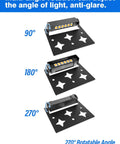 3W Retaining Wall Lights For Outdoor Hardscape Lighting 4 Inch, IP66 Waterproof Low Voltage Step Lights showing 270° rotation