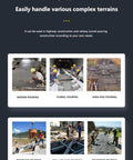 Field Ready Mini Concrete Pump Machine With Portable Hydraulic Setup And Plug And Play Vibrating Screen Filter For No Headache High Pressure Grouting On Any Real Deal Build Site used in various terrain for indoor, tunnel, high-rise, reservoir, well column, and pavement pouring.