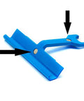 Blue Magnetic PPC and PPF Clip Cleat Tool with 4 inch handle, 16 gauge jaw, for auto and HVAC use