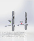 Top Tier Hinged Patio Door System With Slick Lever Handle Mortise Lock For Screen Storm Door Quick Fix Oil Rubbed Bronze size comparison image.