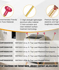 Washer Suspension Rods Replacement Kit 27.6 Inch, high-strength aluminum, non-toxic, four rods, in laundry room