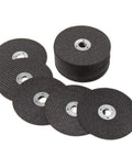 Must Have Heavy Duty Mounting Mandrel Holder For Die Grinder Accessories That Holds Die Grinder Bits And Rotary Tool Bits With Pro Grade Alloy Grinding Capability For Sanding Polishing Cleaning Descaling And Mold Grinder Projects. Stack of cut-off wheels