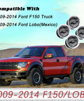 TQPONLY dashboard AC heater vent louvers, set of 4 for 2009–2014 Ford F-150/Lobo.