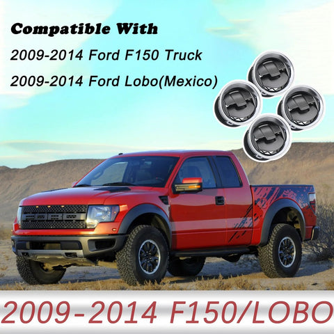 TQPONLY dashboard AC heater vent louvers, set of 4 for 2009–2014 Ford F-150/Lobo.