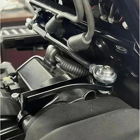 Harley Touring Frame Stabilizer Bar For Road Glide Road King Street Glide Electra Glide 2009 To 2026 CNC Aluminum Black Upgrade installed