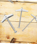 Toggle Bolt And Wing Nut Drywall Anchor Kit For Hollow Walls, No Fuss Easy Install, Steel Rust Resistant Wall Fasteners For DIY Projects And Pros That Holds Heavy Items Safely, three sizes