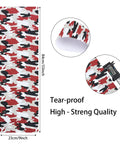Red Camo 2 Pack Grip Tape 9 Inch By 33 Inch Waterproof Longboard Scooter No Slip Bubble Free Griptape With Durable Silicone Carbide Grit Features