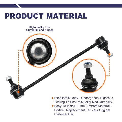 Two Piece Front Stabilizer Sway Bar End Link Replacement Kit Direct Fit For Ford Escape 2005 2012 Mazda CX5 2013 2019 K80296