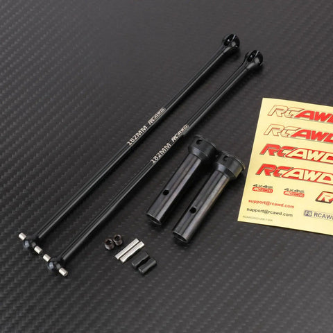 Arrma One Fifth Kraton Outcast Eight S EXB Driveshaft Upgrade Alloy Steel 60 Percent Harder Front And Rear Driveshafts Replaces ARA310926 Two Piece Set For Beefier RC Truck Performance, 182mm shafts