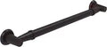 32 Inch Grab Bar Smooth In Venetian Bronze Heavy Duty Solid Brass ADA Compliant With Concealed Mounting Hardware side view