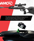 Swarm Magnum 10X GEN3i Inertia Fed Break Barrel.22 Caliber Pellet Rifle with 10 Shot Magazine, close-up of design and features.