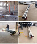 Heavy Duty Pipe Transport Cart Built Tough With Dual Fork Options 28cm Fork For 300mm Pipes 800kg Or 43cm Fork For 426mm Pipes 1000kg Steel Mobile Bar Cradle For Construction Sites Warehouses And Shops, moving steel pipes