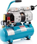 Low Noise 2-Gallon Oil-Free Air Compressor With 115 PSI Max, 65dB Ultra Quiet Workhorse For Nail Guns And Pneumatic Tools On Any Job Site
