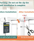 Adjustable Baby Gate For Doorways And Stairs 25.59 To 84.64 Inches Wide Pressure Mounted Walk Through Gate installation steps