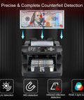 Money Counter Machine For US Dollars With Mixed Denominations, Fast Bill Value Counting, UV MG IR Counterfeit Detection