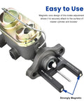 Heavy Duty Aluminum Brake Booster Adjustment Tool With Built In Magnet For Master Cylinder Push Rod Alignment showing magnetic core design for easy use.