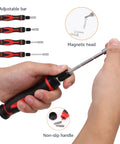 Magnetic Ratcheting Wrench And Electronics Precision Screwdriver Tool Set For Household Repairs, 73-Piece with adjustable bar