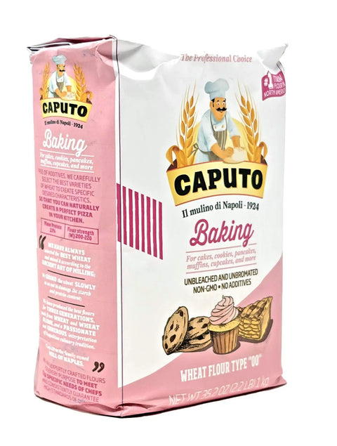 Type 00 Pastry Flour From Italy For Desserts And Shortbreads, 2.2 Lb Bag Pack Of 4 Your Go To For Cakes, Pastries And Sweet Treats