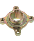 Beefed Up Heavy Duty Go Kart Rear Axle Sprocket Mount With 28 Teeth Metal Hub, close-up of reinforced metal hub design with bolts