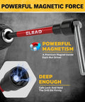 Nut Driver Bit Set With Magnetic Tips, 35-Piece Extra Long Nut Driver Kit For Impact Drills, close-up of magnetic force