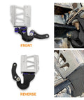 Front and reverse view of Lower Hood Pivot Kit, Pivot Bolt Kit, Upper Pivot Bracket Kit For 377 378 379 Trucks Replacement M134708R M134708L