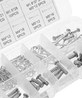 100 Piece High Strength Cotter Pins And Safety Pins Set For Mechanical And Automotive Use Wear Resistant Locking Kit With Diverse Pin Types For Heavy Duty Projects Easy Install And Quick Removal For DIY Repairs, plastic organizer tray with assorted metal pins