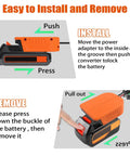 Instructions for installing Dual Pack Dope Power Wheel Adapter Kit For 20V Max Batteries Converts Battery Power to Stable Output