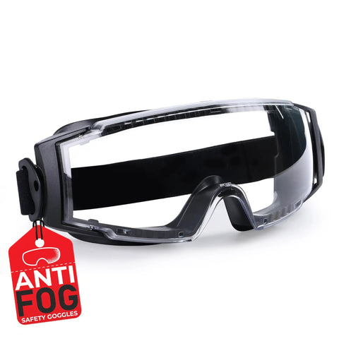 Over Glasses Safety Goggles For Prescription Wearers, ANSI Z87.1 Anti Fog, Impact And Scratch Resistant, large lens, adjustable strap