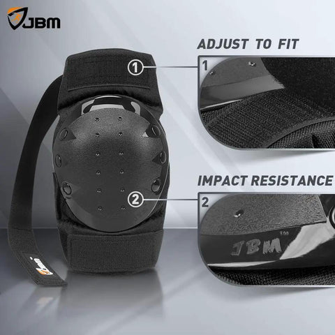 Close-up of the All Around Protection Gear Set For Inline Skating Roller Skating Skateboarding And Scootering Knee Pads with EVA padding.