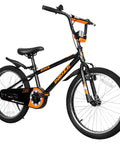 20 Inch BMX Style Kid Friendly Bike For Boys And Girls Ages 4 To 12 With Adjustable Seat Training Wheels Front And Rear Fenders Safe Dual Braking System Black Bicycle