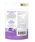 Human Grade Instant Goat Milk Powder Loaded With Probiotics To Settle Doggos And Kittens Tummies While Kickstarting Gut Health Perfect For Mixing Into Any Scoop As A Snappy Daily Nutrition Boost For Happy Fur Families 5.2 Ounces, package back view with ingredients.